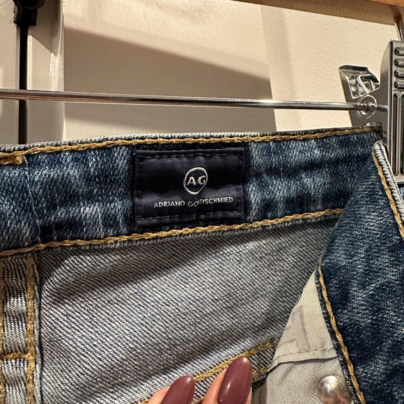 AG Adriano Goldschmied “The Phoebe” Distressed High Waisted Jeans Women’s 25R - Picture 5 of 12